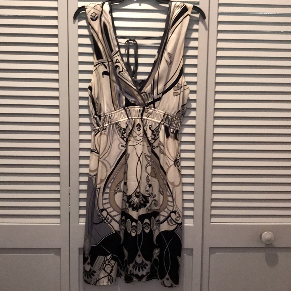 V neck dress